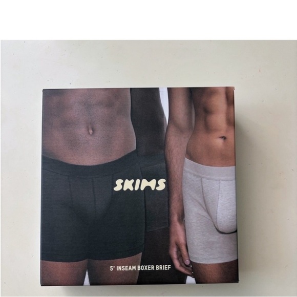 SKIMS Men’s 5” Boxer Brief 3-Pack Heather Multi Size Large New - Picture 4 of 10